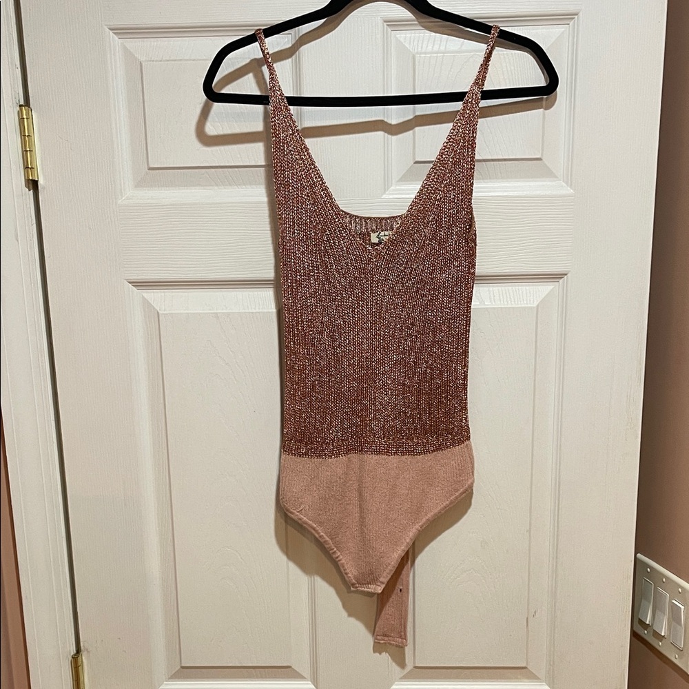 Free People Body Suit in Rose Quartz